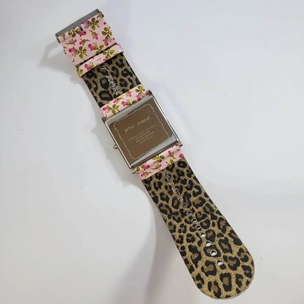 Vintage Betsey Johnson leather watch - works